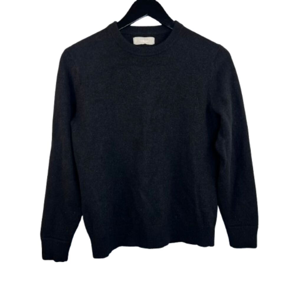Everlane 100% Cashmere Black Crewneck Sweater Size M